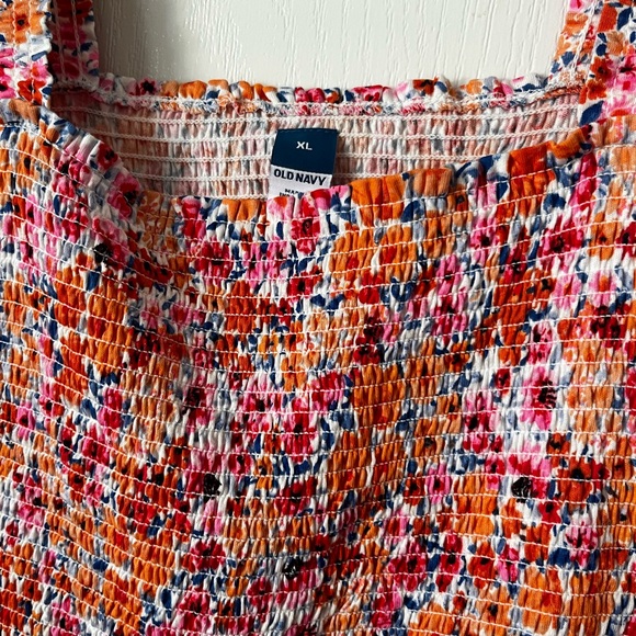 Old Navy Pink and Orange Midi Sundress - Picture 3 of 5